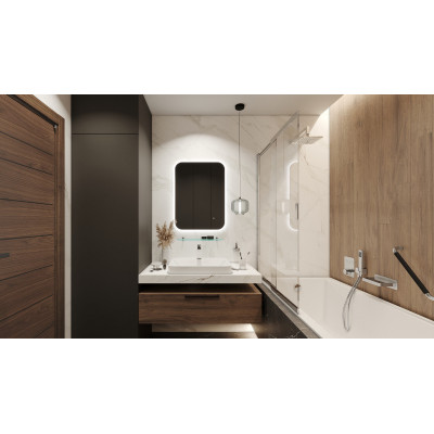 EXCELLENT LINER PARAWAN NAWANNOWY ROZSUWANY 110X140 LEWY/PRAWY, CHROM KAEX.2920.1100.LP