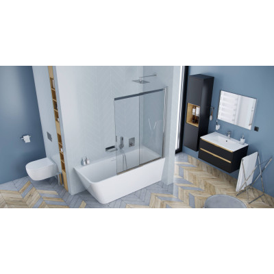 EXCELLENT LINER PARAWAN NAWANNOWY ROZSUWANY 110X140 LEWY/PRAWY, CHROM KAEX.2920.1100.LP