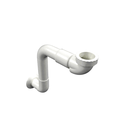 EXCELLENT SYFON UMYWALKOWO-BIDETOWY NISKI Z RURĄ SZTYWNĄ, BIAŁY INPU.8075536P.WH