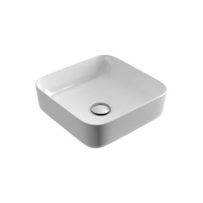EXCELLENT CORI 38 UMYWALKA NABLATOWA 38.5X38.5X14 CM, BIAŁA CEAC.2201.WH