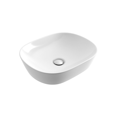 EXCELLENT JIMA UMYWALKA NABLATOWA 46.5X37.5 CM, BIAŁA CEAC.2001.465.WH