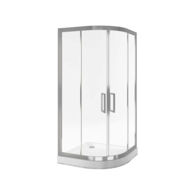 EXCELLENT SERIA 600 KABINA PÓŁOKRĄGŁA, DRZWI PRZESUWNE PODWÓJNE 90X90X195 CM KAAC.1901.900.LP