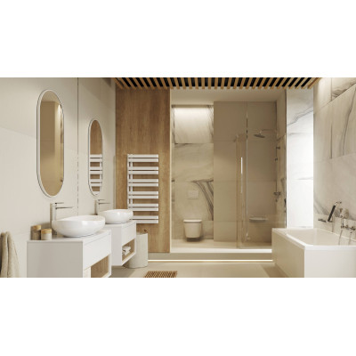 EXCELLENT REVIA LUSTRO OWALNE 100X50 BIAŁY MAT DOEX.RE100.050.WH