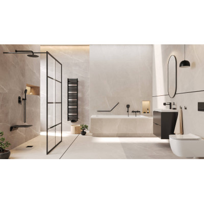 EXCELLENT REVIA LUSTRO OWALNE 100X50 CZARNY MAT DOEX.RE100.050.BL