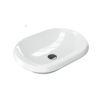 EXCELLENT LUPIO 60 UMYWALKA WPUSZCZANA W BLAT 60X40X17 CM, BIAŁA CEAC.3818.600.WH