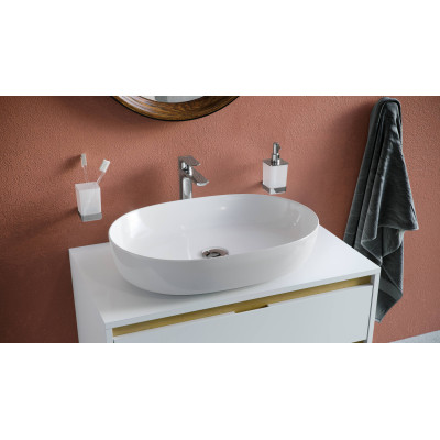 EXCELLENT JIMA 60 UMYWALKA NABLATOWA 61,5X41,5X13,5 CM, BIAŁA CEAC.2001.615.WH