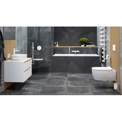 EXCELLENT EXCELLENT DOTO PURE RIM MISKA WC 54,5X36 CM, Z DESKĄ, BIAŁA CEEX.1404.545.WH