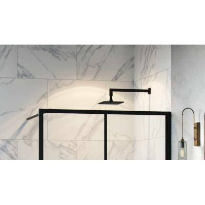 EXCELLENT GŁOWICA PRYSZNICOWA 20 KWADRAT. SLIM, CZARNA AREX.3022BL