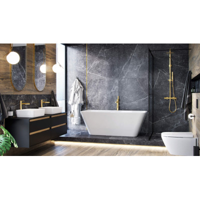 EXCELLENT PI BATERIA WANNOWA WOLNOSTOJACA, ZŁOTY POŁYSK AREX.1255GL