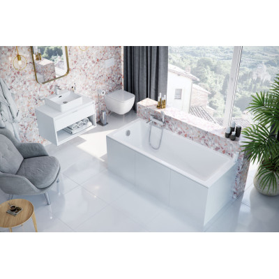 EXCELLENT WAVE SLIM WANNA 120X70 CM, BIAŁA WAEX.WAV12WHS