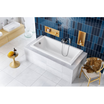 EXCELLENT WAVE SLIM WANNA 160X80 CM, BIAŁA WAEX.WAV160.80WHS