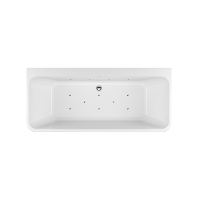 EXCELLENT HYDROMASAŻ INSPIRE AIR Z WANNĄ PRZYŚCIENNĄ LILA 2.0 170 CM WAEX.LIL2.INSPAIR170WHP