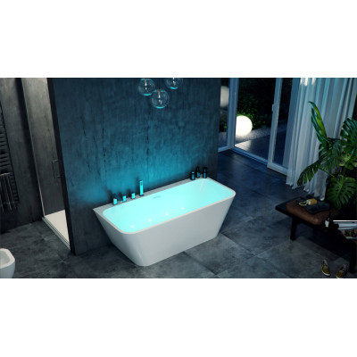 EXCELLENT CHROMOTERAPIA 4-LED Z WANNĄ PRZYŚCIENNĄ LILA 2.0 170 CM WAEX.LIL2.LED4170WHP