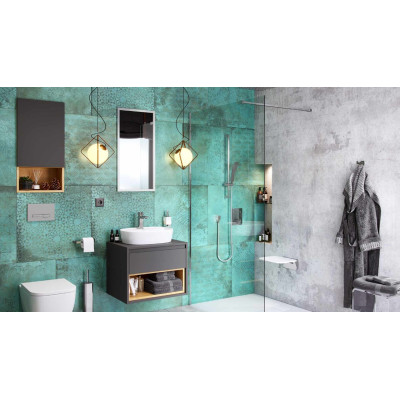 EXCELLENT PRZYŁĄCZE KĄTOWE Z MOCOWANIEM SŁUCHAWKI, CHROM AREX.1022CR