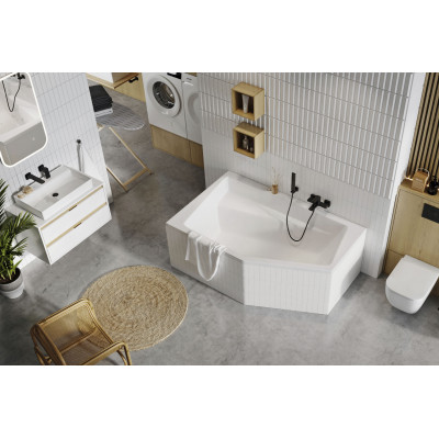 EXCELLENT VESPER WANNA 160X100 CM PRAWA, BIAŁA WAEX.VEP16WH