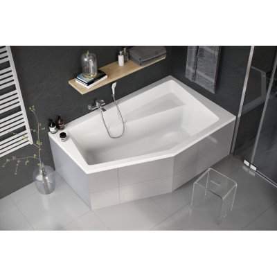 EXCELLENT VESPER WANNA 160X100 CM LEWA, BIAŁA WAEX.VEL16WH