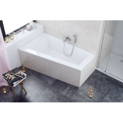 EXCELLENT SFERA SLIM WANNA 170X100 CM PRAWA, BIAŁA WAEX.SFP17WHS