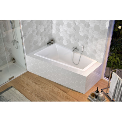 EXCELLENT M-SFERA SLIM WANNA 160X95 CM LEWA, BIAŁA WAEX.MSL16WHS