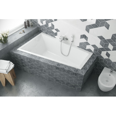 EXCELLENT M-SFERA SLIM WANNA 160X95 CM LEWA, BIAŁA WAEX.MSL16WHS