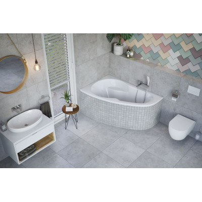 EXCELLENT NEWA PLUS WANNA 160X95 CM PRAWA, BIAŁA WAEX.NEP16WH