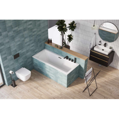 EXCELLENT FLEX SYSTEM OBUDOWA DO ZABUDOWY PŁYTKAMI WANNY PROSTOKĄTNEJ 180 CM OBEX.P.18X85WH