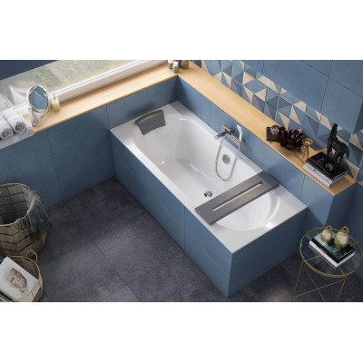 EXCELLENT KARO ZAGŁÓWEK WANNOWY WAZA.KARO-SZARY