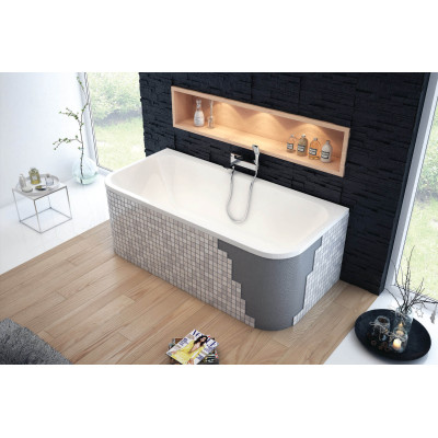EXCELLENT ARANA WANNA DO ŚCIANY 180X85 CM, BIAŁA WAEX.ARA18WH
