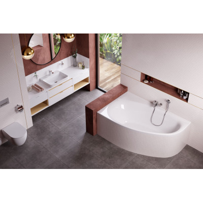 EXCELLENT KAMELEON WANNA 170X110 CM PRAWA, BIAŁA WAEX.KMP17WH