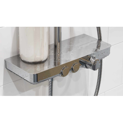 EXCELLENT KROTOS RAIN ZESTAW PRYSZNICOWY PODTYNKOWY, CHROM AREX.8080CR
