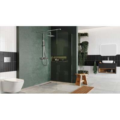 EXCELLENT KROTOS RAIN ZESTAW PRYSZNICOWY PODTYNKOWY, CHROM AREX.8080CR
