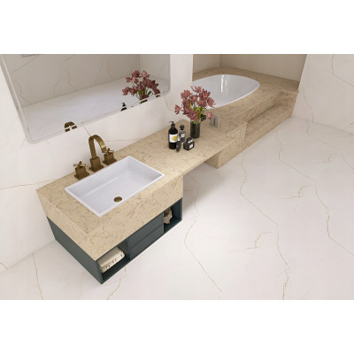 Gres szkliwiony Caliza Crema mat/carving 60x120 Gat.1
