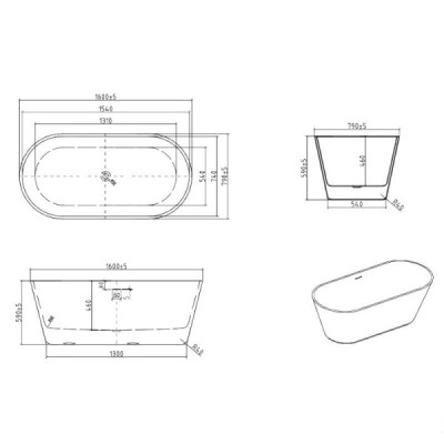 Wanna wolnostojąca Mijas 1600