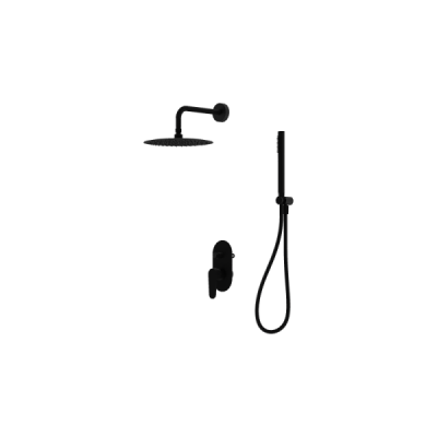 Podtynkowy zestaw prysznicowy z deszczownicą Cetus Matt Black