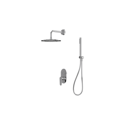 Podtynkowy zestaw prysznicowy z deszczownicą Cetus Chrome