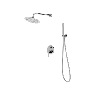 Podtynkowy zestaw prysznicowy z deszczownicą Orion Chrome