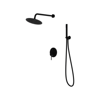 Podtynkowy zestaw prysznicowy z deszczownicą Orion Matt Black