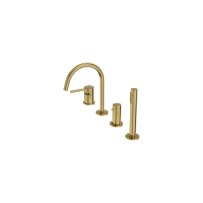 Bateria wannowa 4- otworowa Orion Brushed Gold