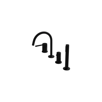 Bateria wannowa 4- otworowa Orion Matt Black