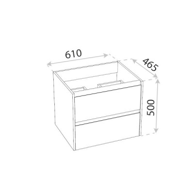 Szafka wisząca DSM Tulsa Wood 600