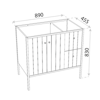 Szafka stojąca DSM Mime 900