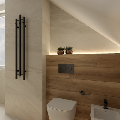 Grzejnik łazienkowy Calentador Black 1200