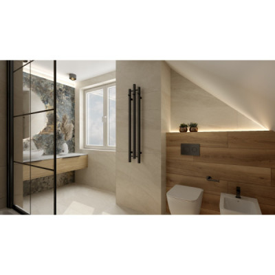 Grzejnik łazienkowy Calentador QR Black 1200