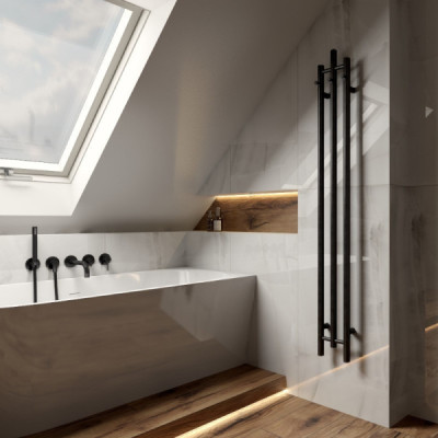 Grzejnik łazienkowy Calentador Black 1620