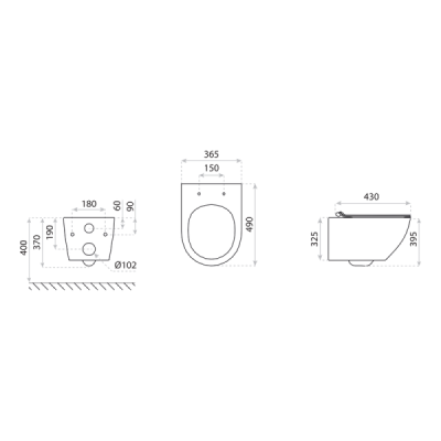 Miska wisząca WC Sofi Slim Kresz