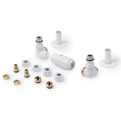 Zestaw zaworów Vision trójosiowy prawy Biały