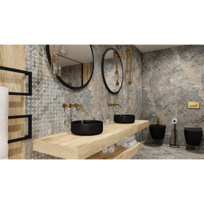 Umywalka nablatowa Merida Black