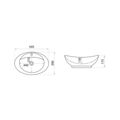 Umywalka nablatowa Terra
