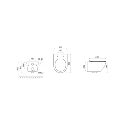 Miska wisząca WC Lio Slim