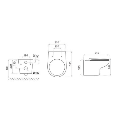Miska wisząca Lavita Arctic
