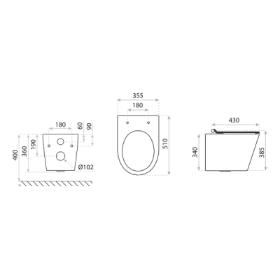Miska wisząca Lavita Galve